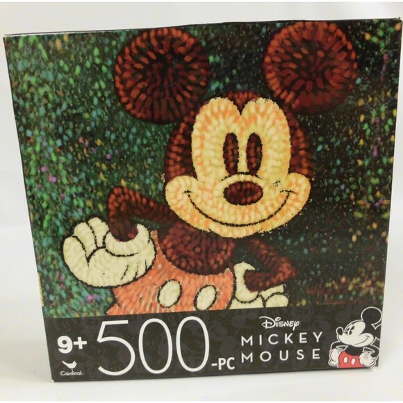 Cardinal Disney Mickey Mouse 500 Piece Puzzle 11x14 New Damaged Box - Picture 1 of 3